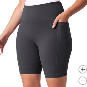 NWT Mondetta Women's Ribbed black Bike Short S M L XL